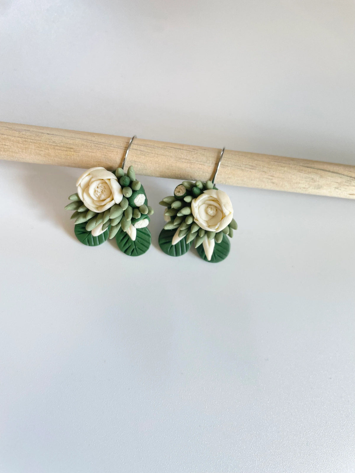 Succulent Bouquet Dangle Earrings (Preorder)