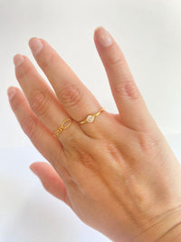 Thick Gold filled diamond ring