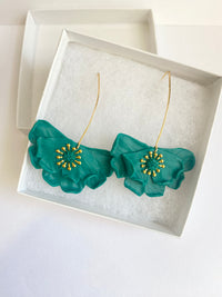 Open Gardenia Statement Earrings