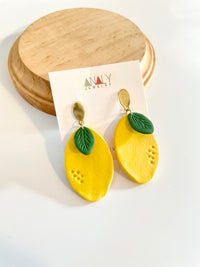 Lemon Statement Earring