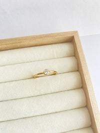 Thick Gold filled diamond ring