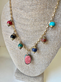 Colorful Beaded charm Necklace