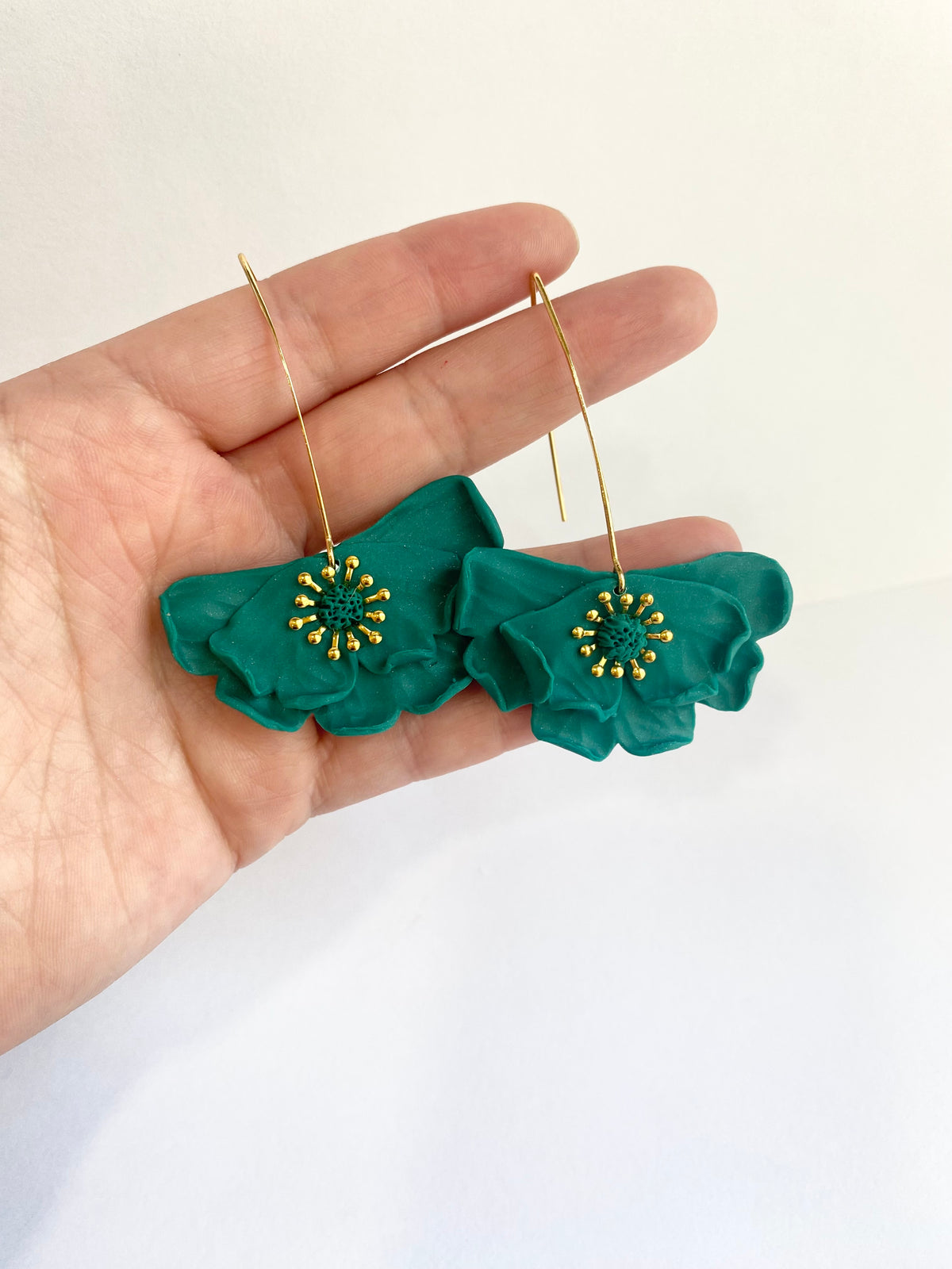 Open Gardenia Statement Earrings