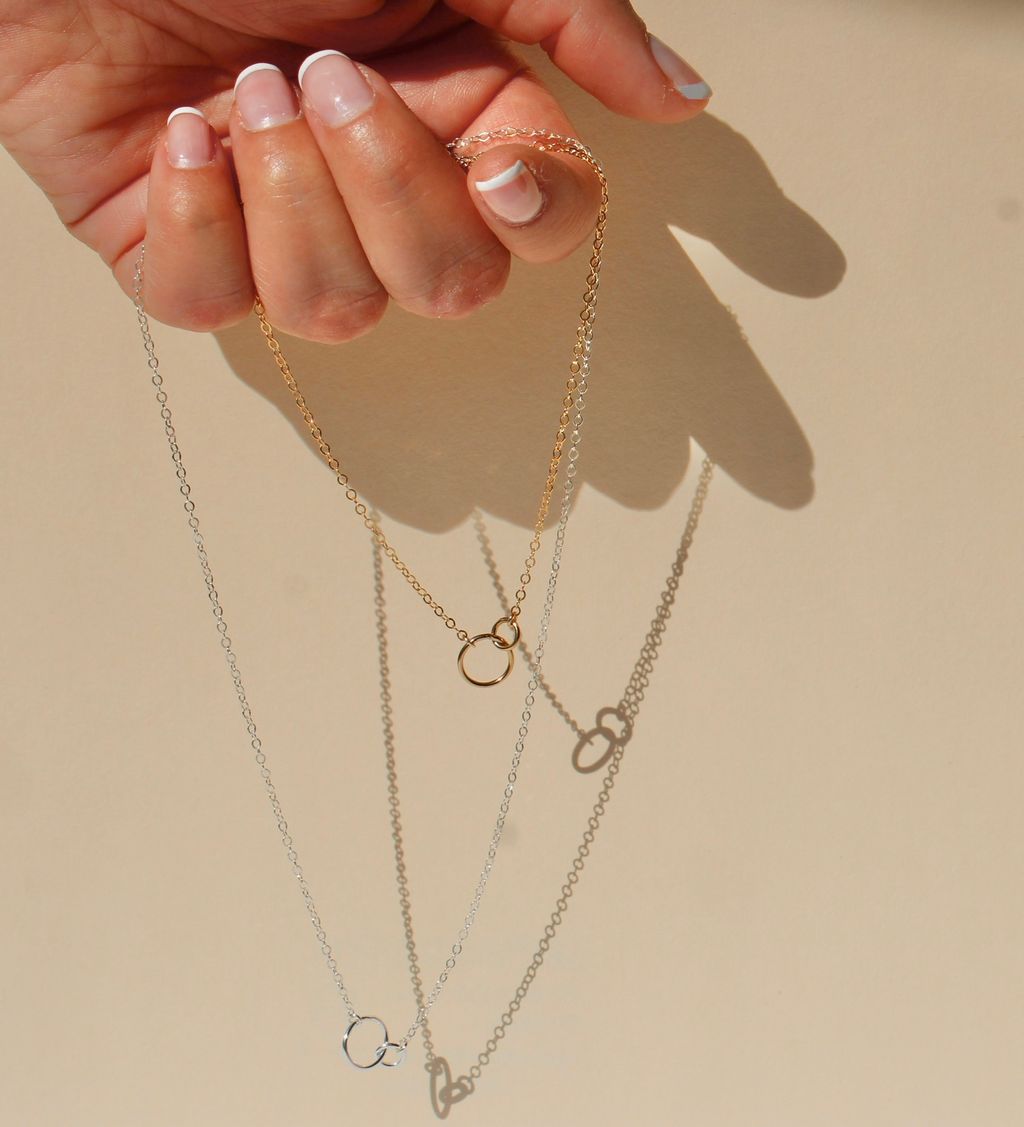 Eternity Circle Dainty Necklace