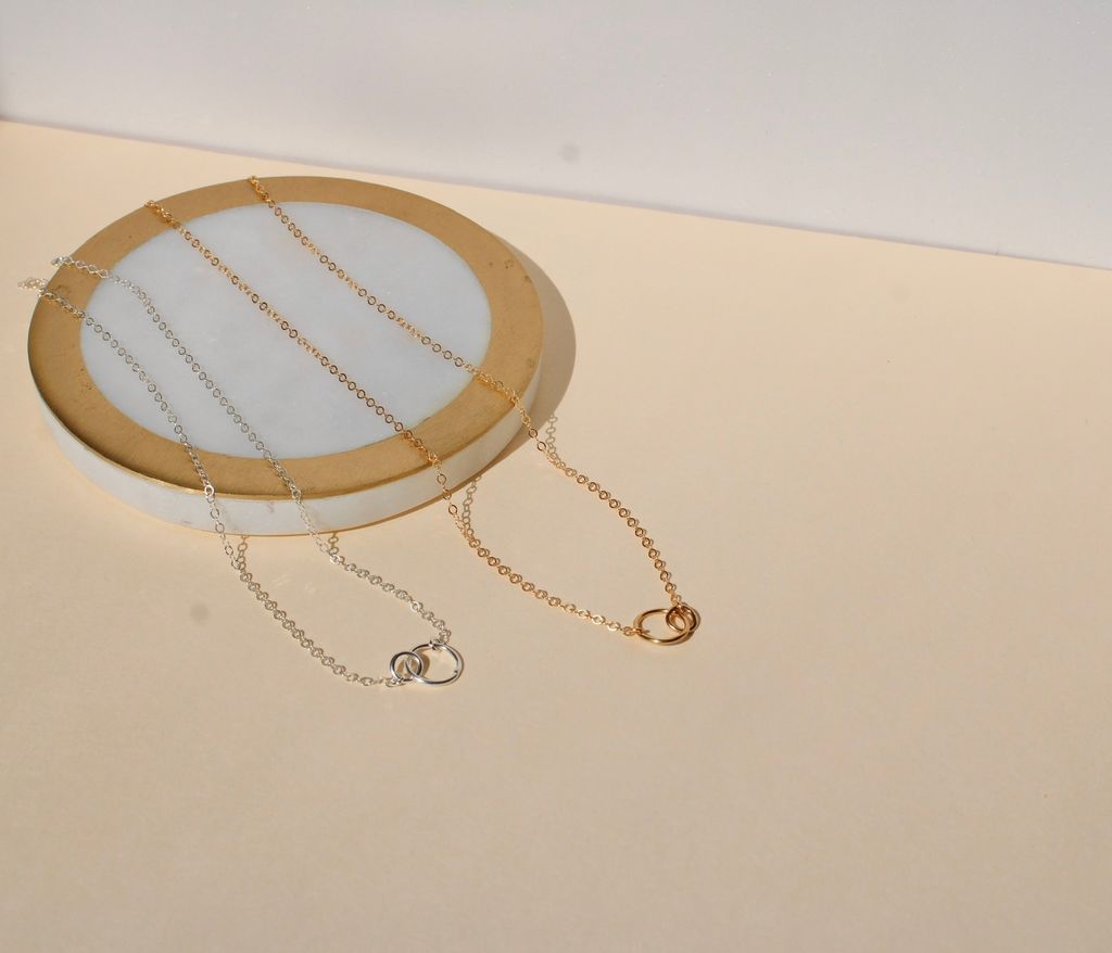 Eternity Circle Dainty Necklace