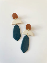 Color Block Dangle Earrings