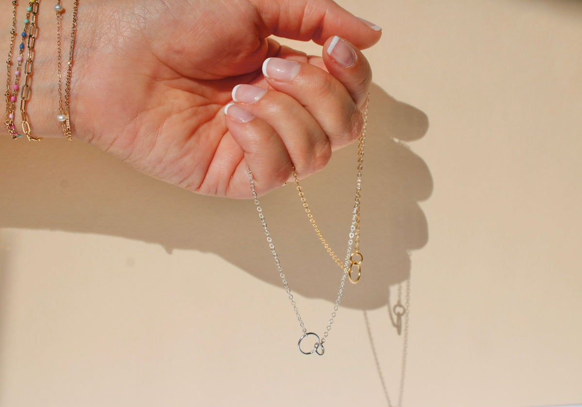 Eternity Circle Dainty Necklace