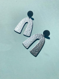 Faux Hammered Arch Earrings