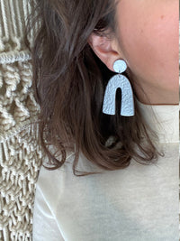 Faux Hammered Arch Earrings