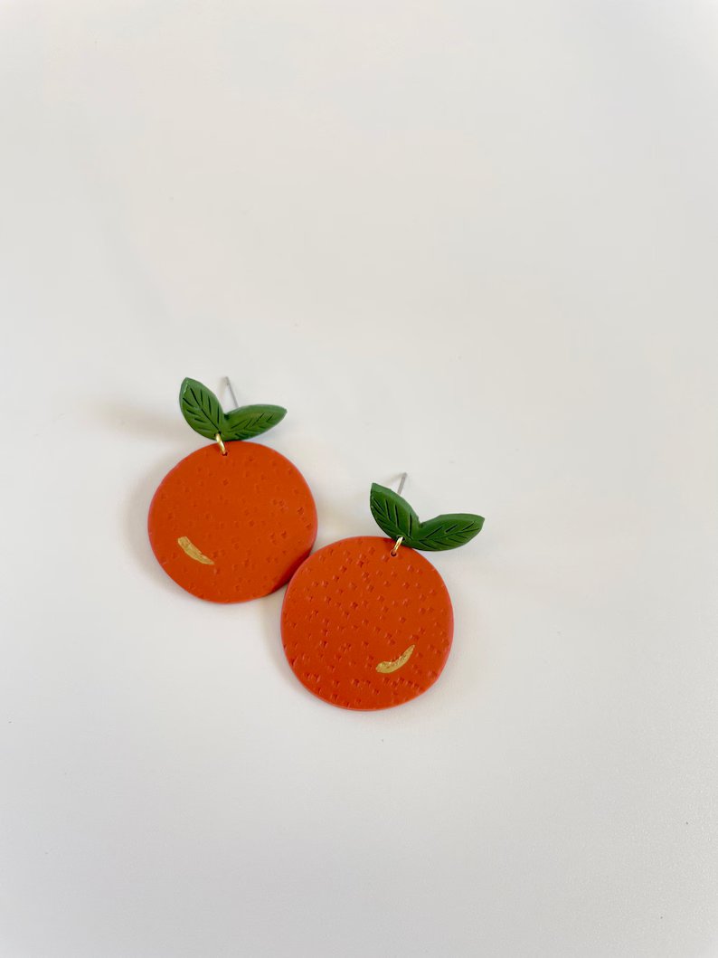 Orange Earrings