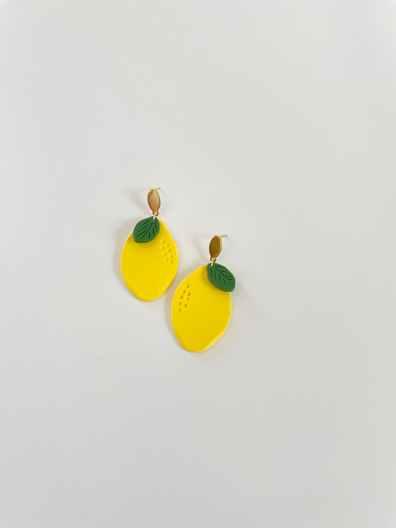 Lemon Statement Earring