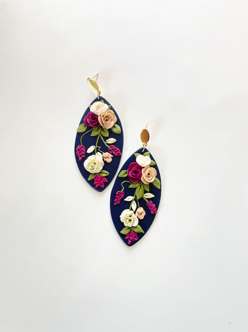 Wild Rose Statement Earrings