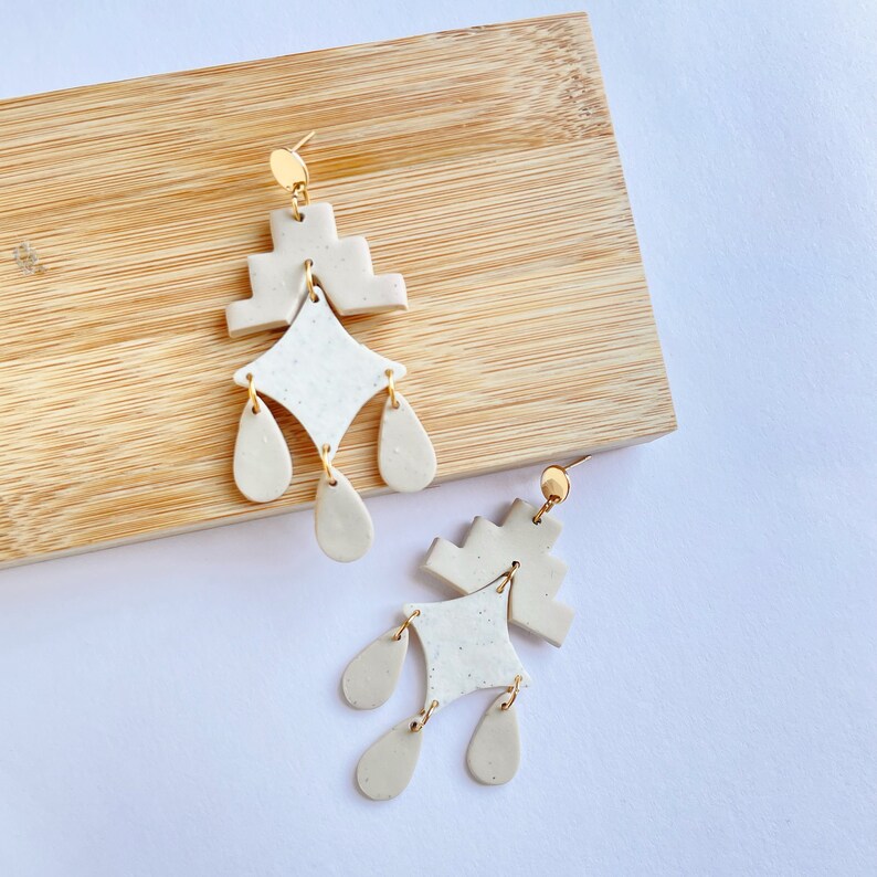 Santafe Sand Color Statement Earrings