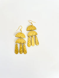 Diane Faux Hammered Earrings