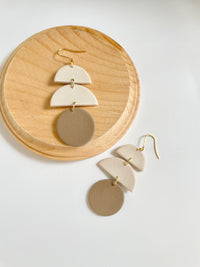 Ellie Geometric Neutral Earrings