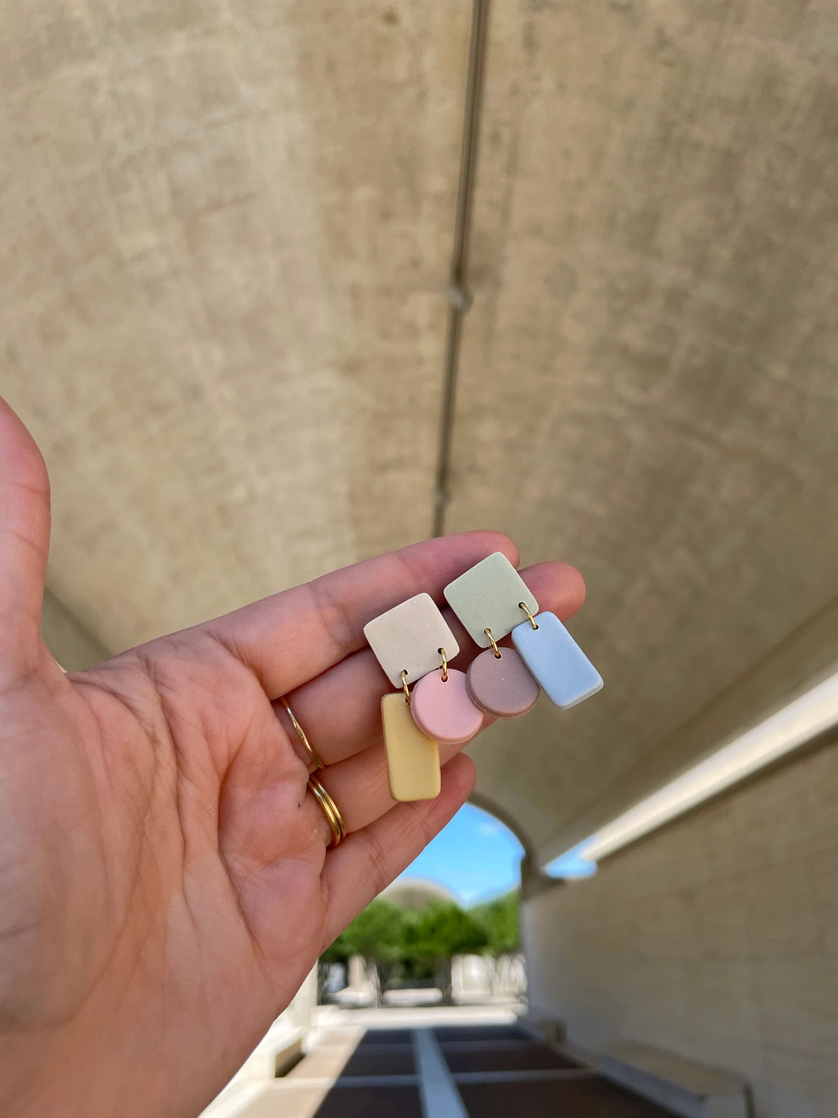 Color Block Studs